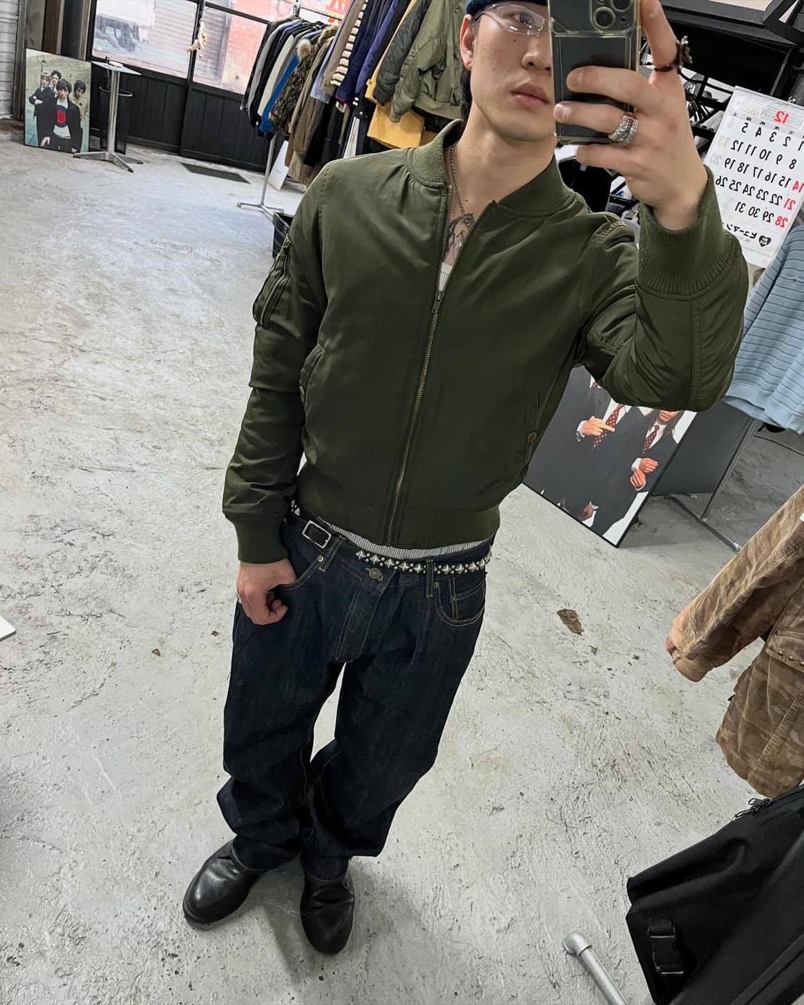 vtg ma-1 bomber jacket 상품이미지2