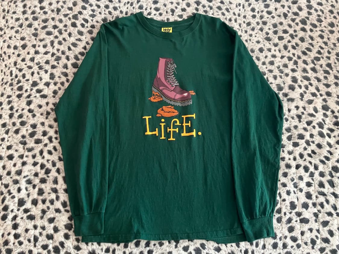 IGGY NYC 사의 닥터마틴 그린 롱 슬리브 티셔츠 M 구제 스트릿 상품이미지2