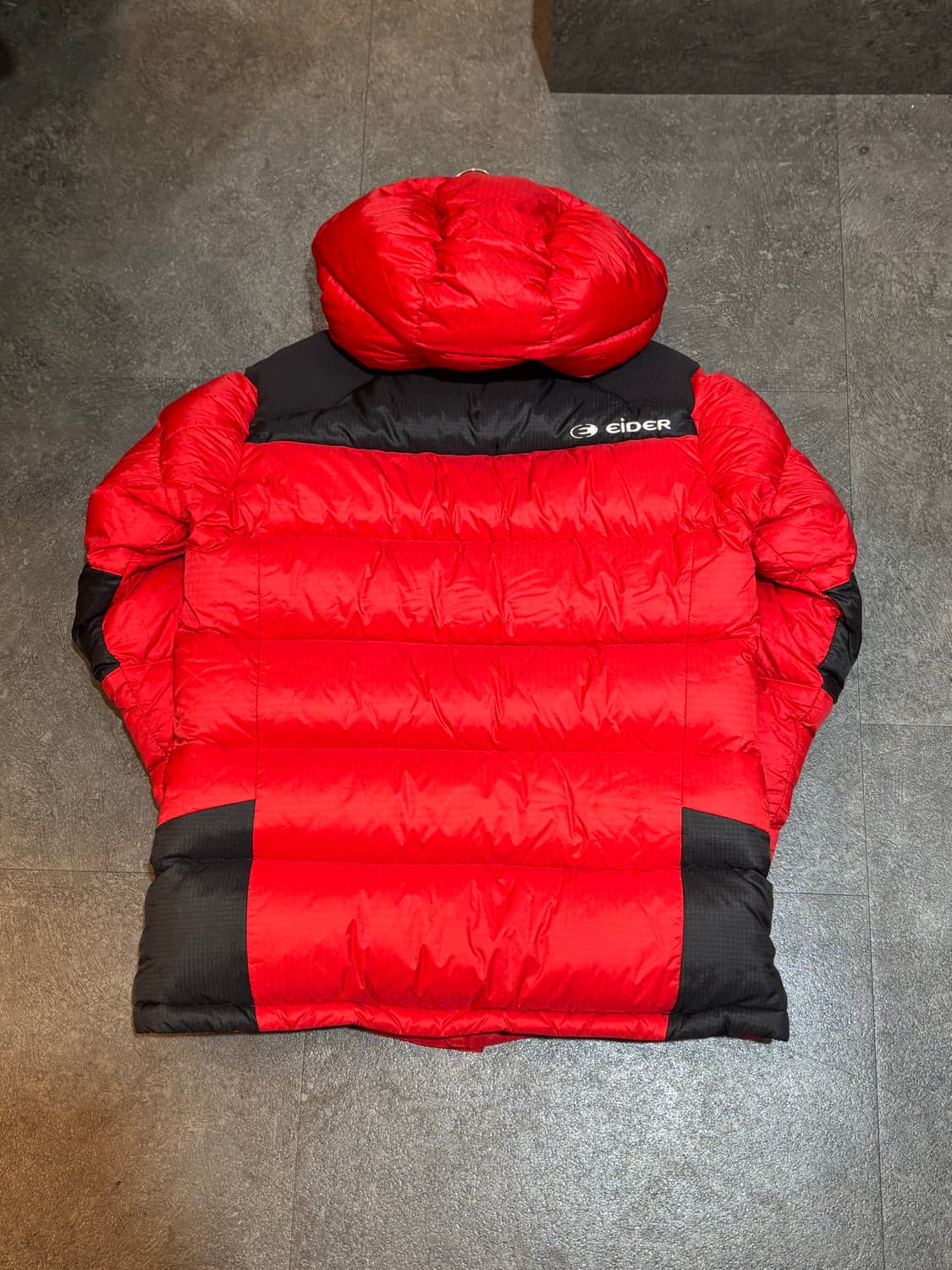 아이더 여성 오리털 패딩 레드 L사이즈 상품이미지3