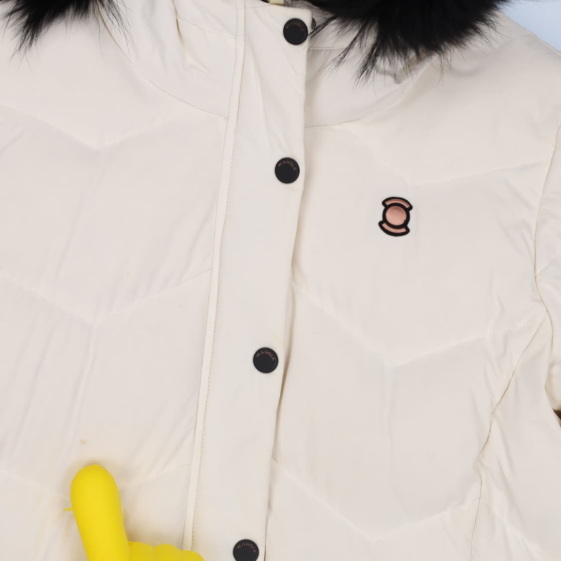 [90] 와이드앵글 골프여성 너구리털 구스다운 롱패딩 1205HR1 상품이미지5