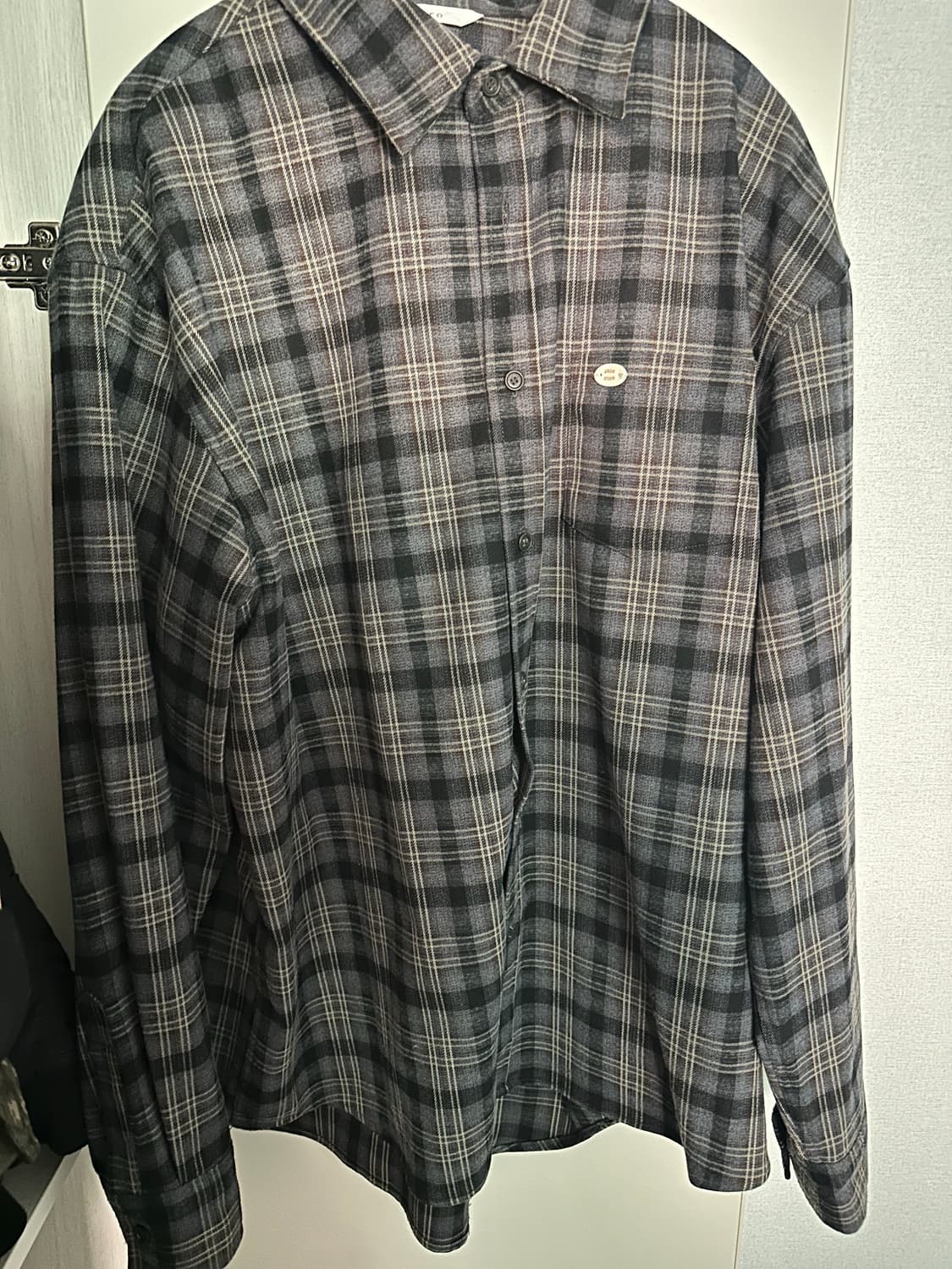 보세 체크 긴팔 셔츠  상품이미지2