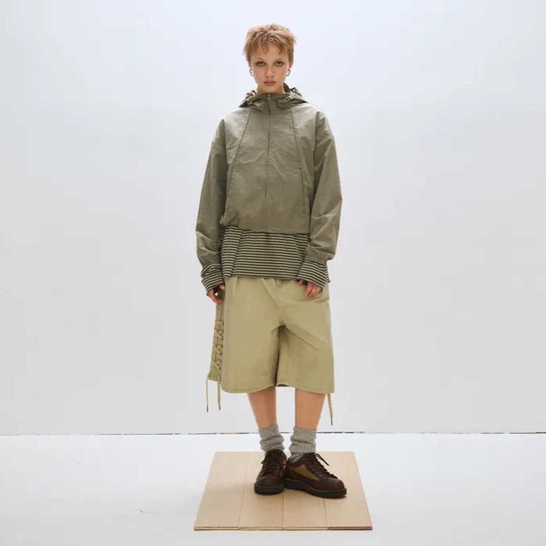 플리즈프로젝트 LIGHT WIND SHELL JACKET, TAUPE 상품이미지2
