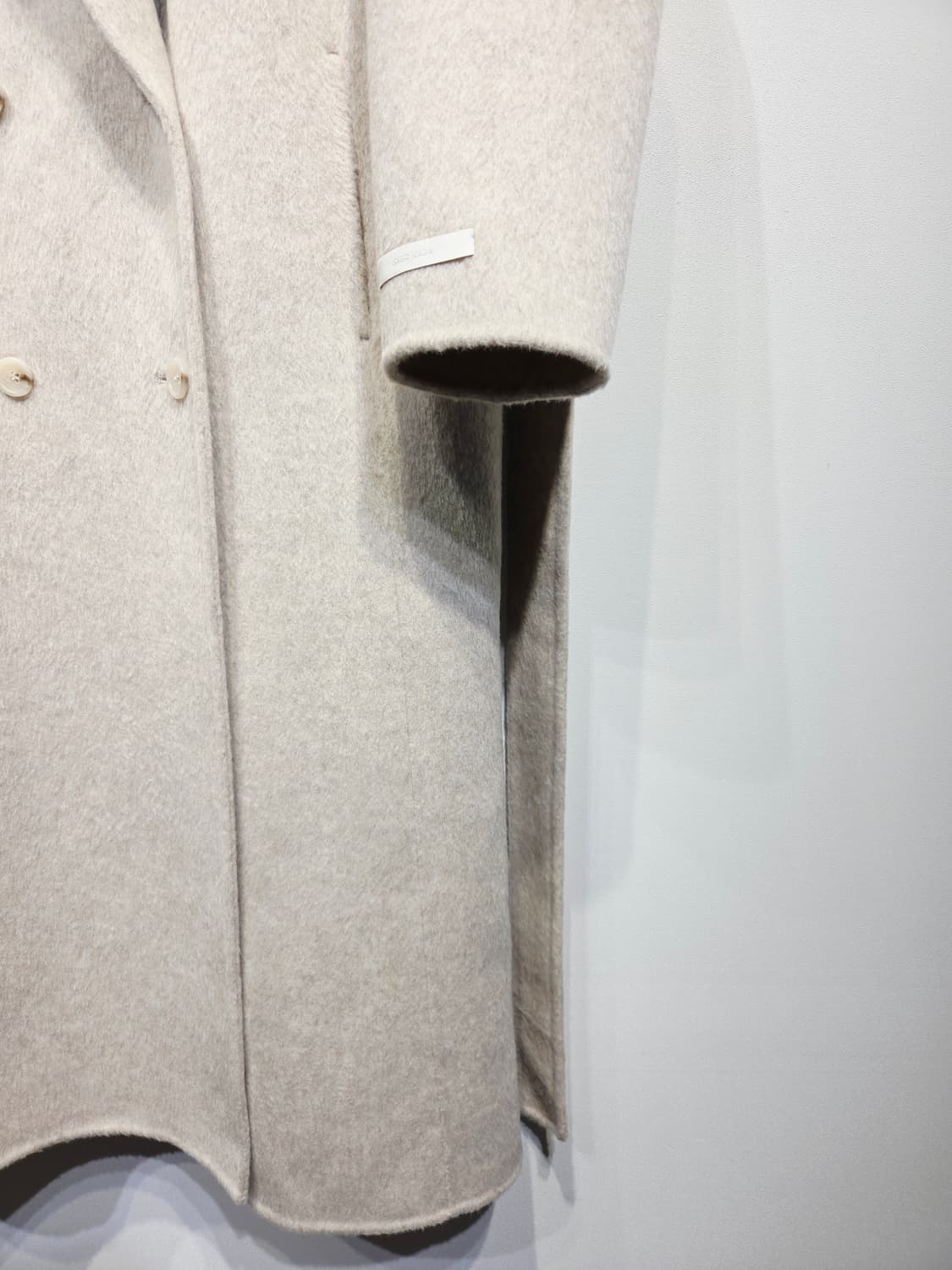 LAURENHI 로렌하이 퓨어 뉴 울 100% 더블 롱 코트 상품이미지5