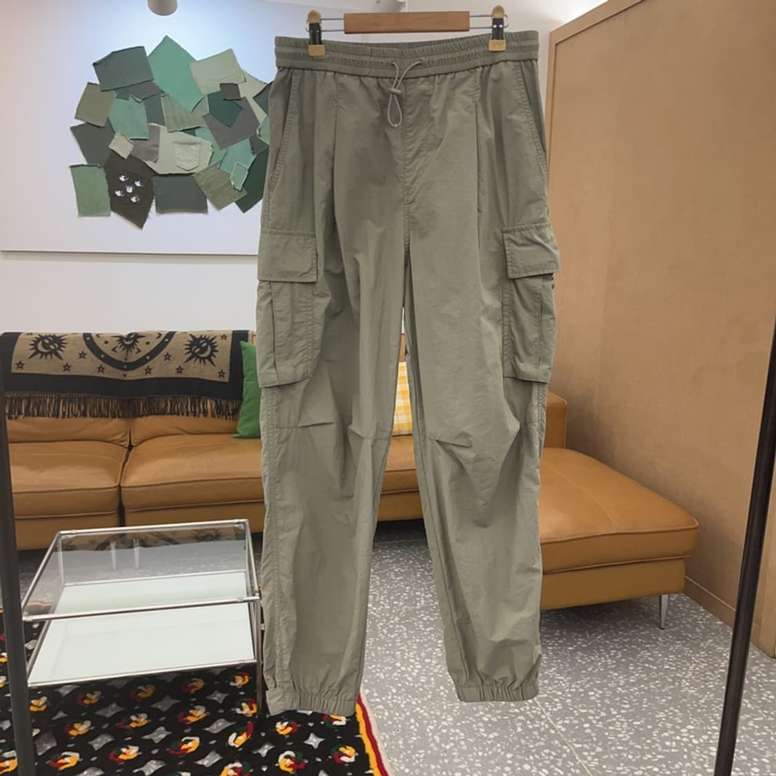 새드스마일 스트릿 밀리터리 카키 카고팬츠 S C07147 상품이미지3