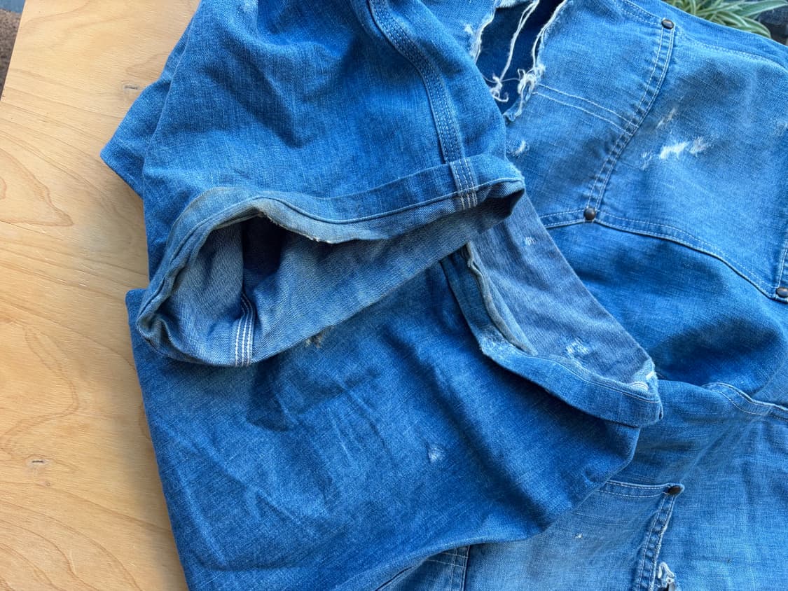 니들스 아프론 카펜터 데님 워시드 M 상품이미지5