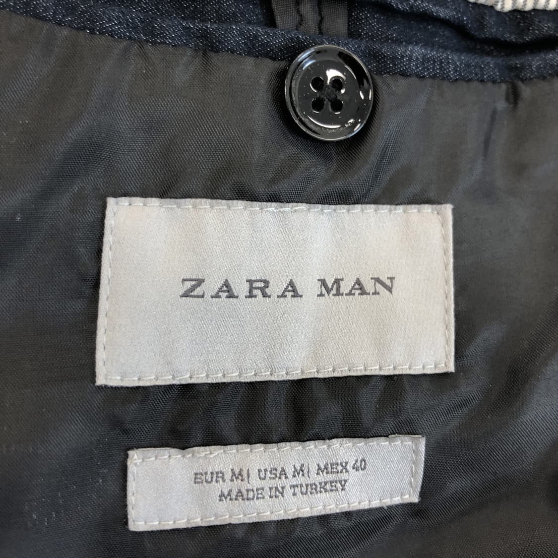 자라 우븐 블루종자켓 M 상품이미지5