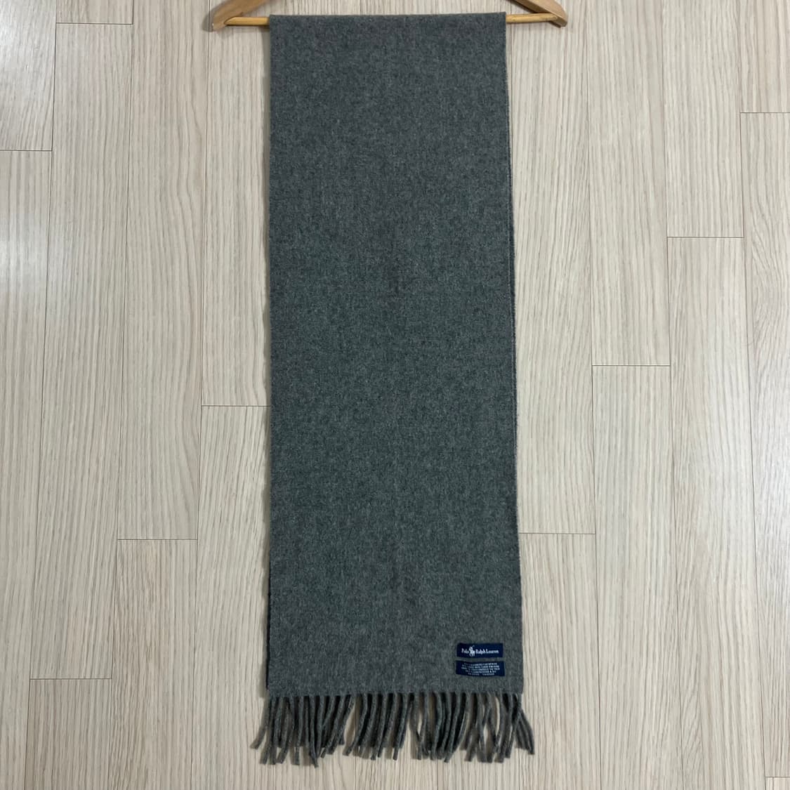 폴로 랄프로렌 울캐시미어 머플러 다크그레이 상품이미지4