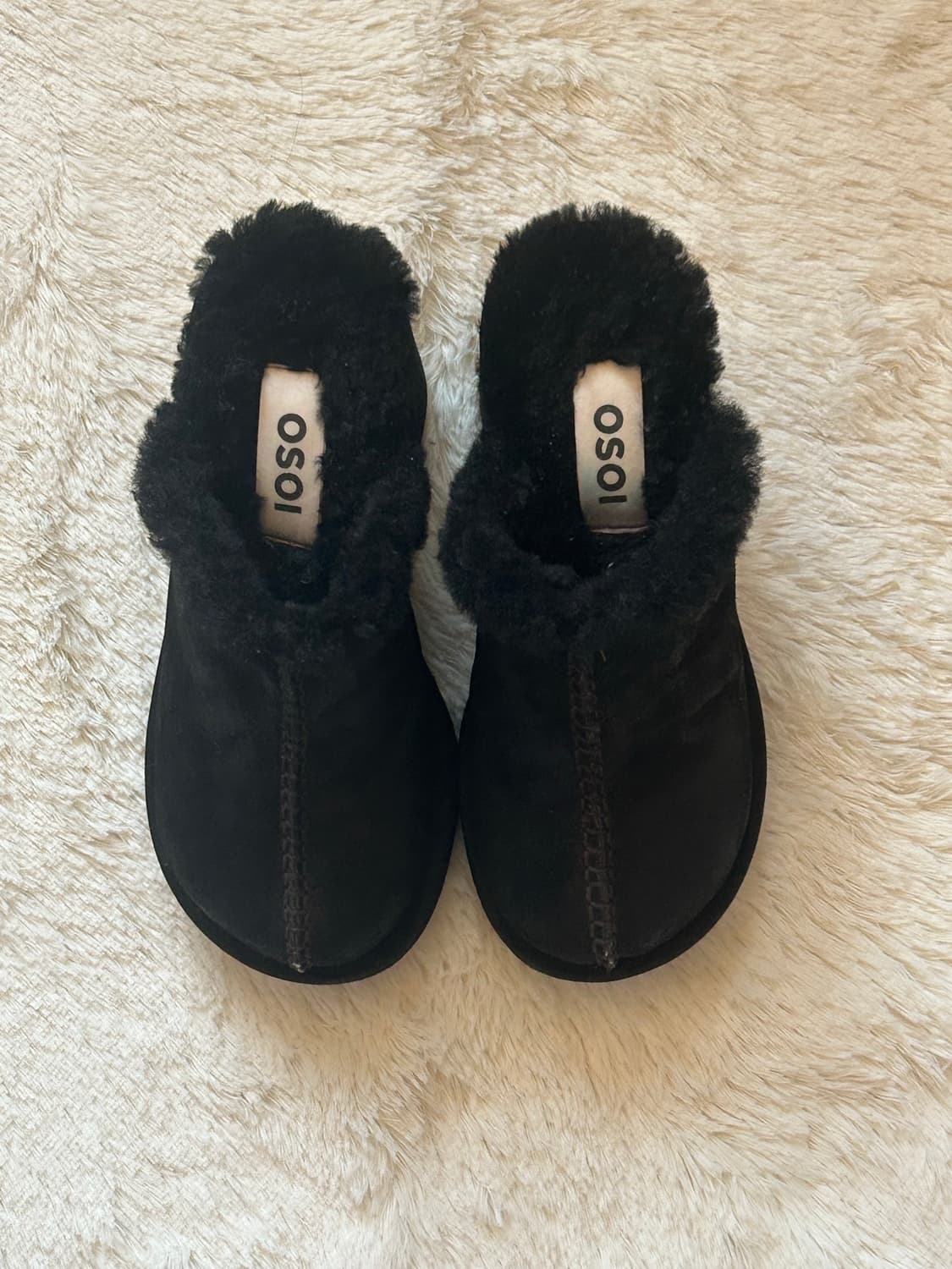 [225] 오소이 토비 뮬 시어링 블랙 상품이미지3