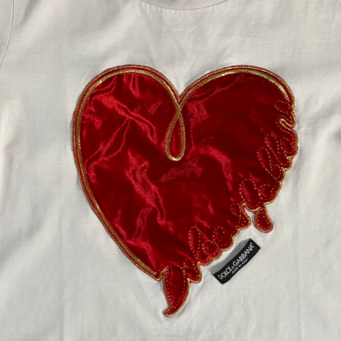 Dolce & Gabbana Velvet Heart T-Shirt 상품이미지6