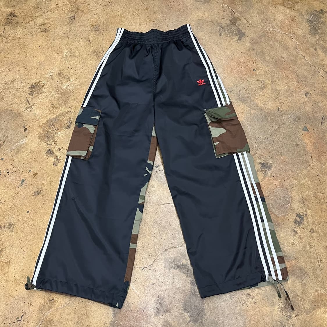 [정품/S] 아디다스 블랙 카모 밀리터리 조거 카고 트랙 팬츠  상품이미지2