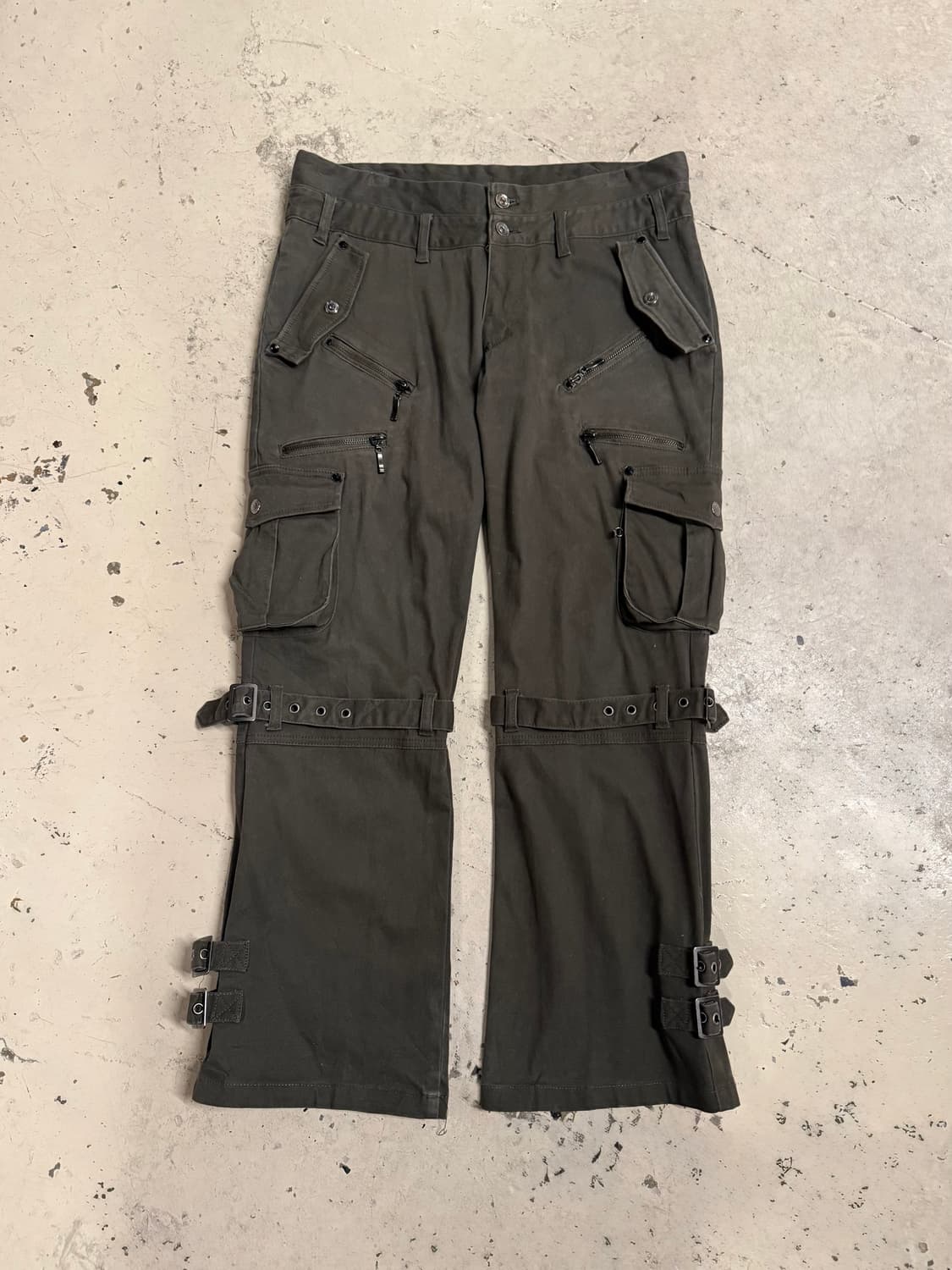 Semantic Design 더블웨이스트 벨티드 포인트 카고팬츠 상품이미지2