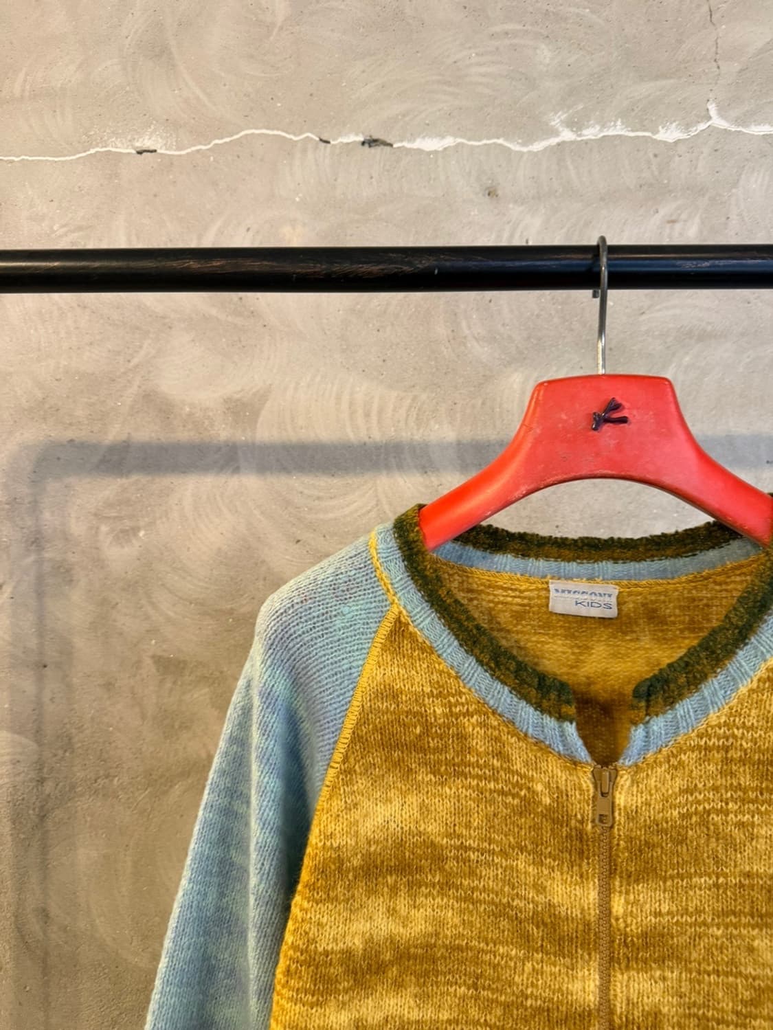 미쏘니 짚업 니트 가디건 66~77 상품이미지2