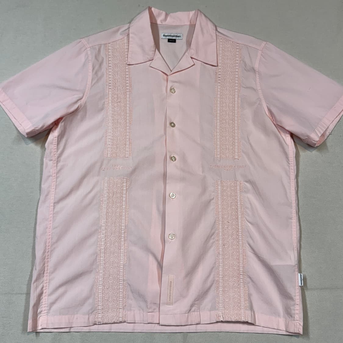 M) 디스이즈네버댓 구아야베라 쿠바 반팔 셔츠 핑크 상품이미지2