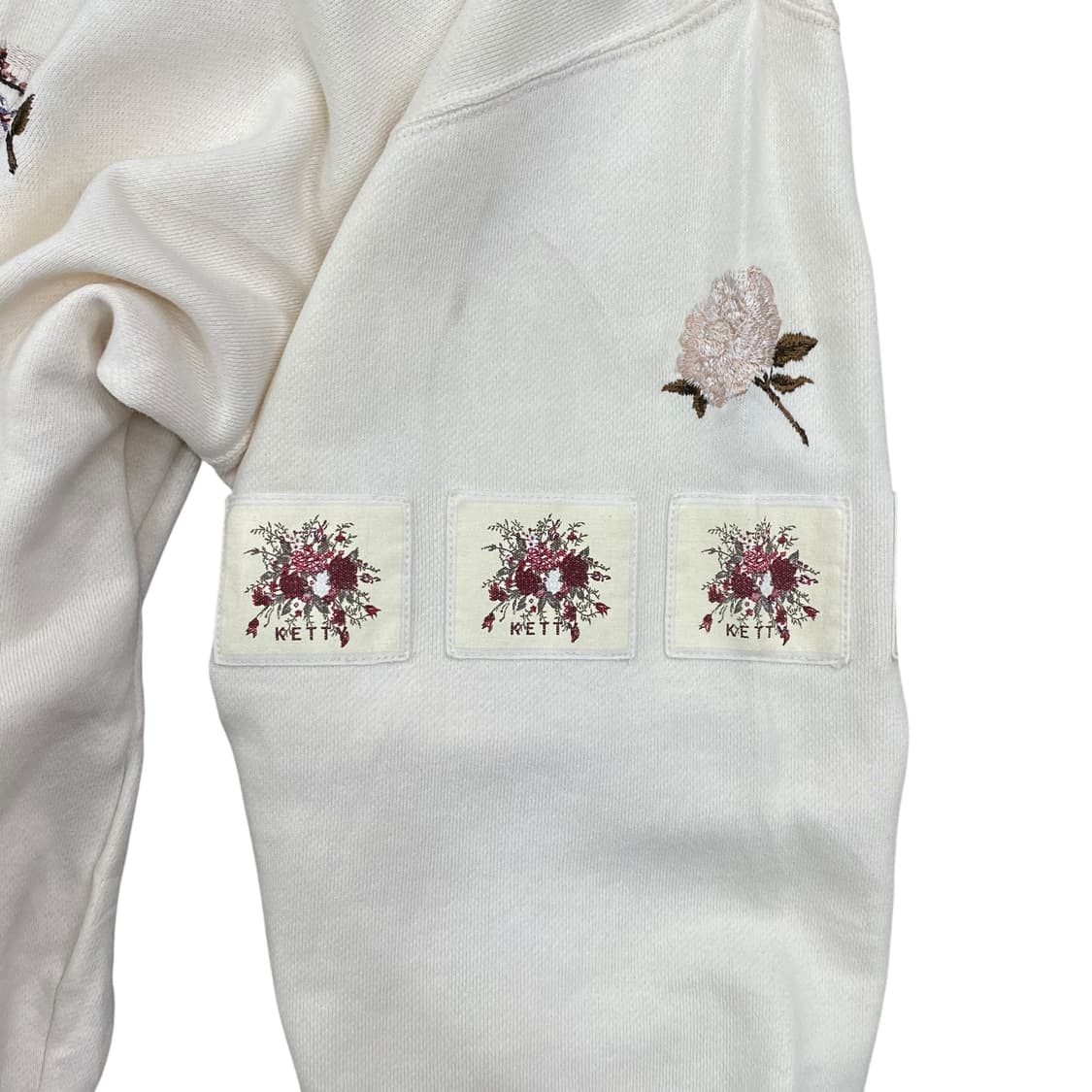 Ivory flower embroidered sweatshirt  상품이미지7