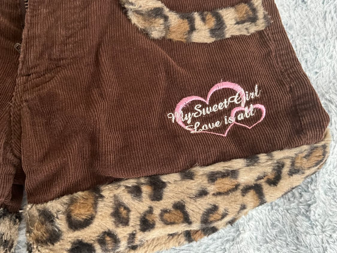 오네갸루 레오파드 호피 포인트 숏팬츠 상품이미지4