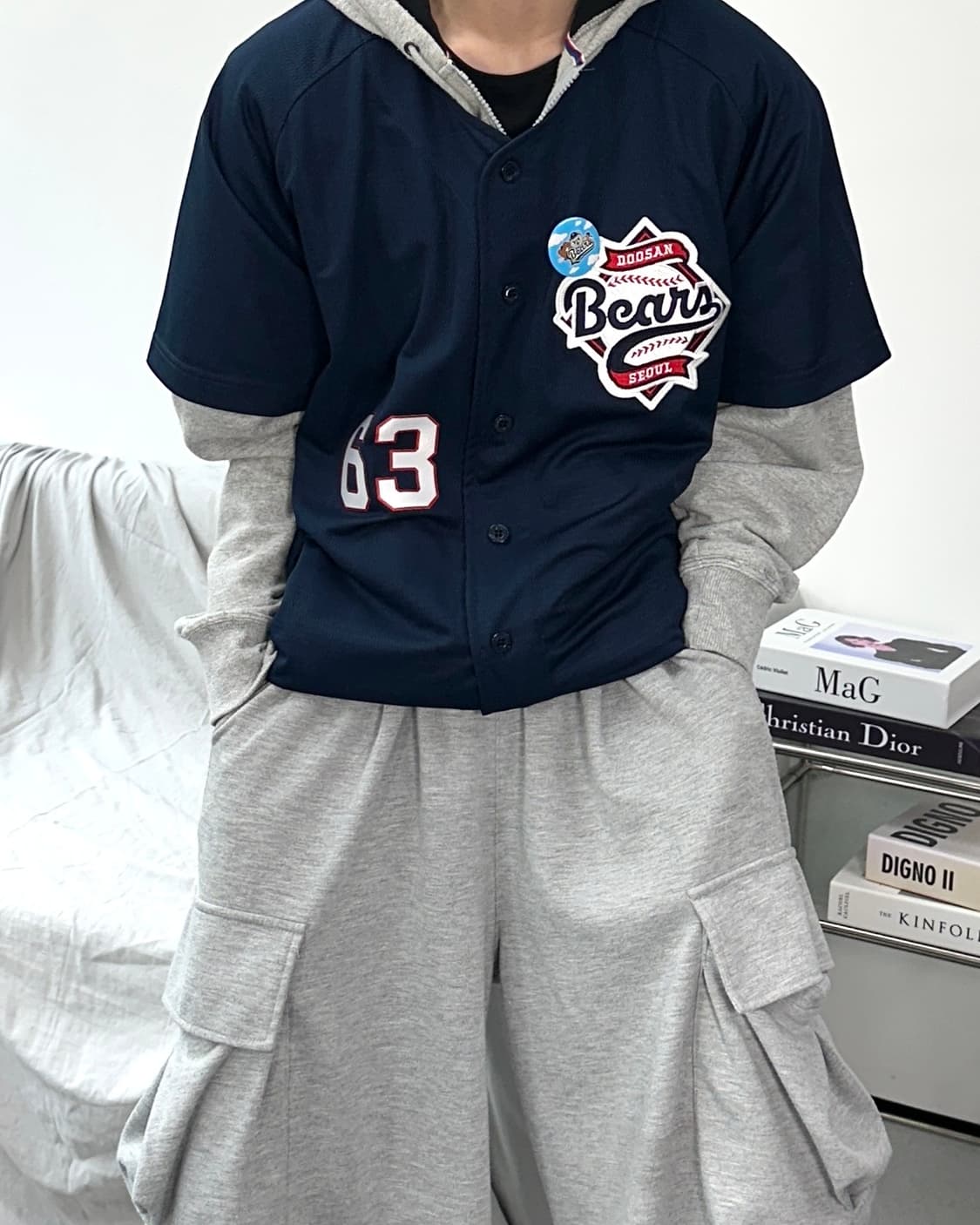 두산베어스 김택연 원정 유니폼 2XL 상품이미지1