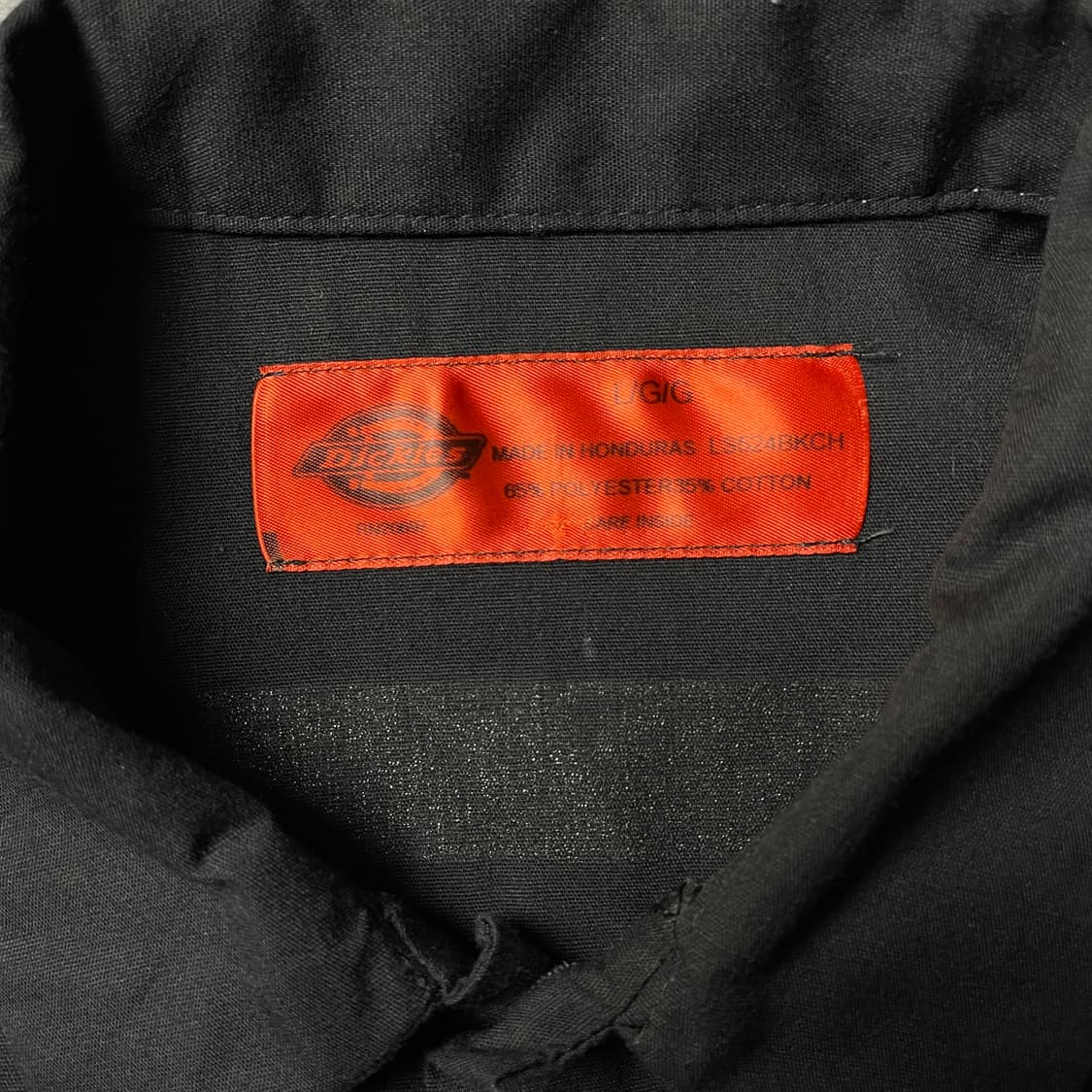 DICKIES 디키즈 빈티지 블랙  그레이패널 반팔 워크셔츠 A00977 상품이미지9