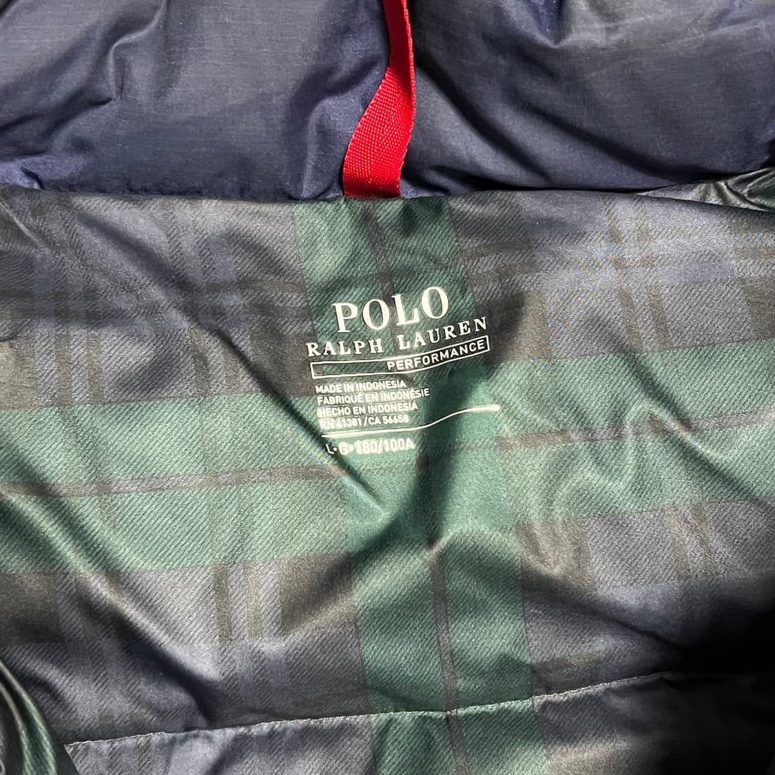 L 폴로랄프로렌 네이비 덕다운 패딩 상품이미지4