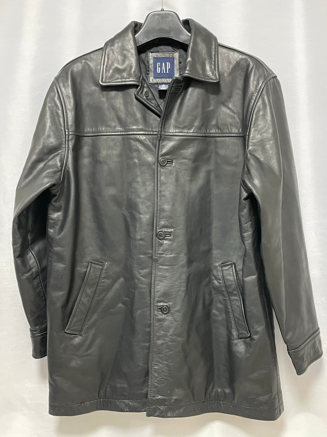 [D.O Archives] 90s 올드갭 레더 카코트 블랙(M) 상품이미지2