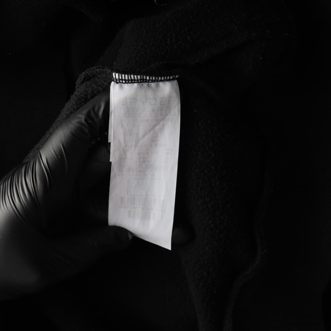 스파이더 블랙 스몰 로고 테크 후드 집업 XL 상품이미지6