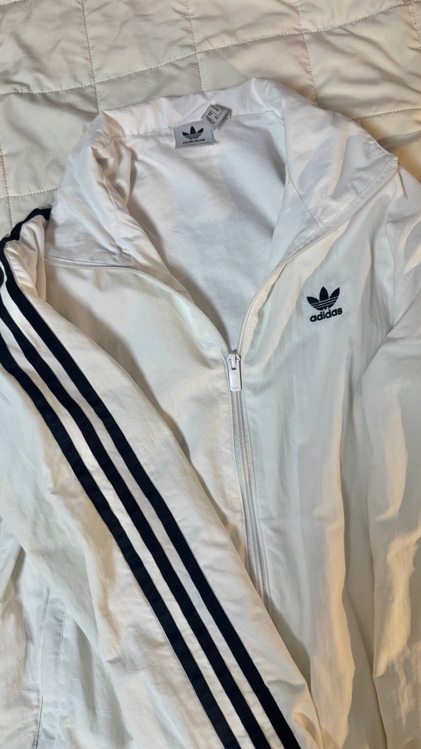 아디다스 바람막이 오리지널스 우븐 트랙탑 화이트 져지 상품이미지2