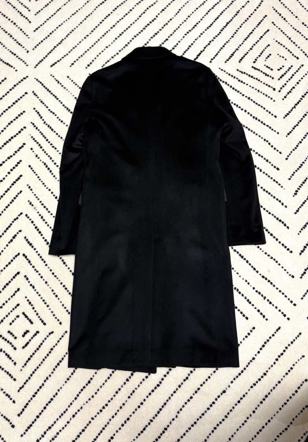 100% 캐시미어 코트 블랙 상품이미지3