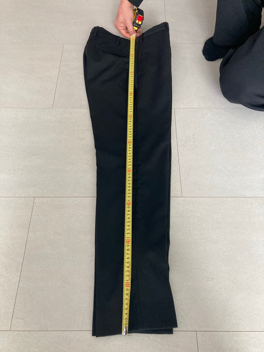 INCOTEX 슬림핏 블랙 슬랙스 48 상품이미지5