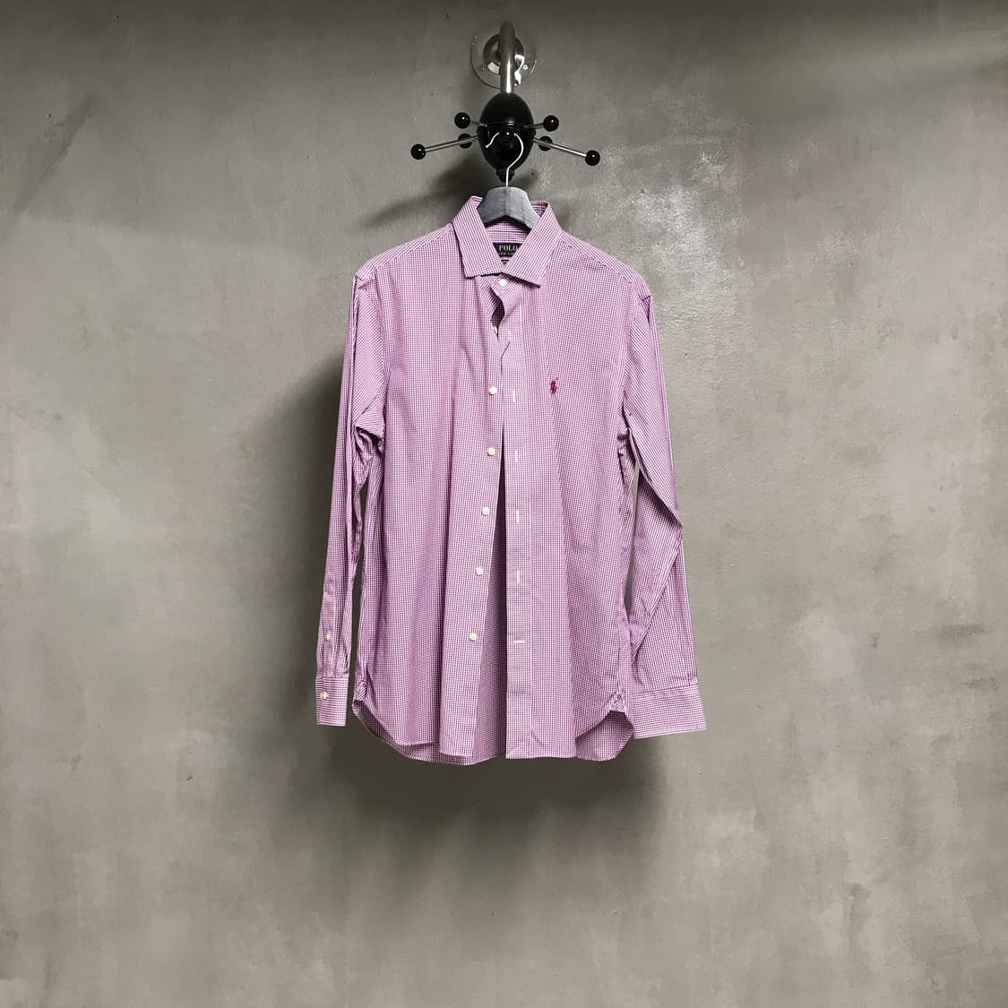 폴로 랄프로렌 깅엄 체크 셔츠 퍼플 15/39 상품이미지1