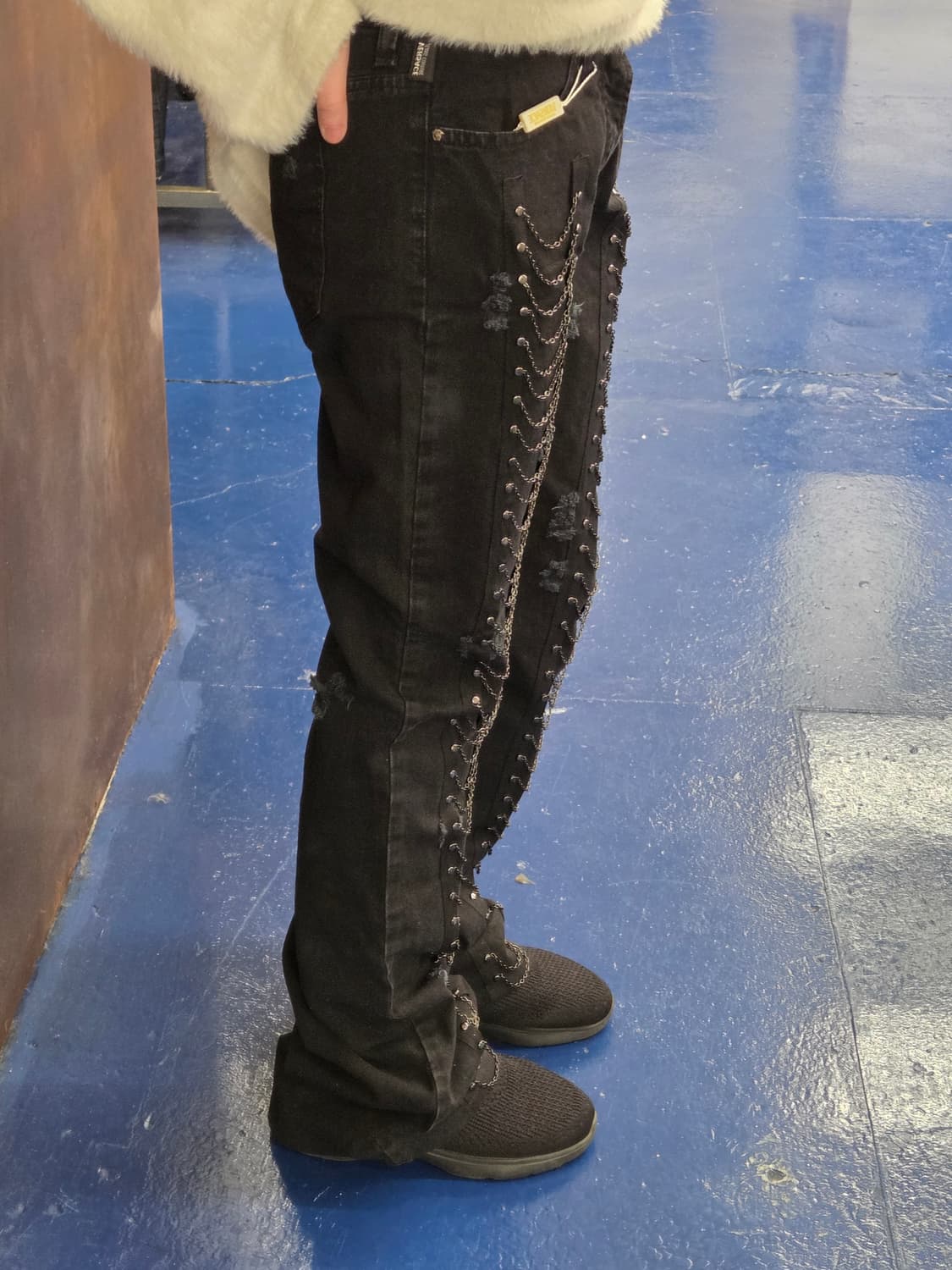 Versace 베르사체 진스 쿠뛰르 체인 부츠컷 팬츠 상품이미지2