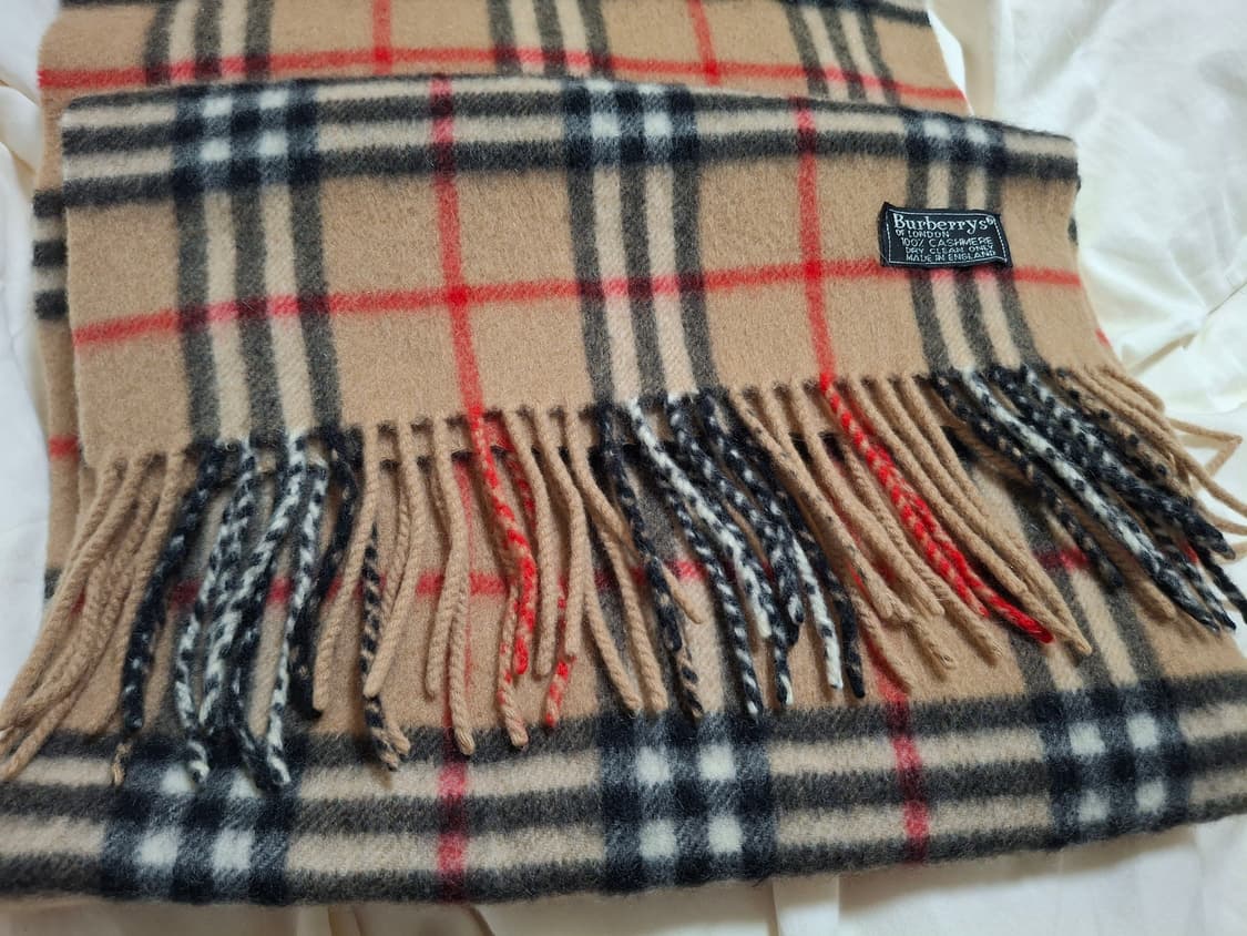 (100%정품)🇬🇧최상급 버버리 캐시미어 머플러 목도리 노바체크 상품이미지5