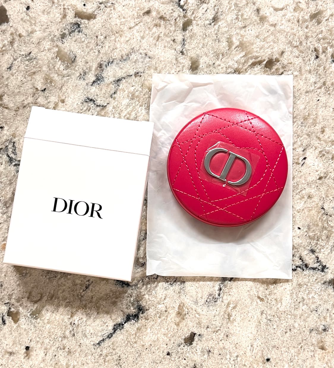 디올 핫핑크 양면 손거울 상품이미지2