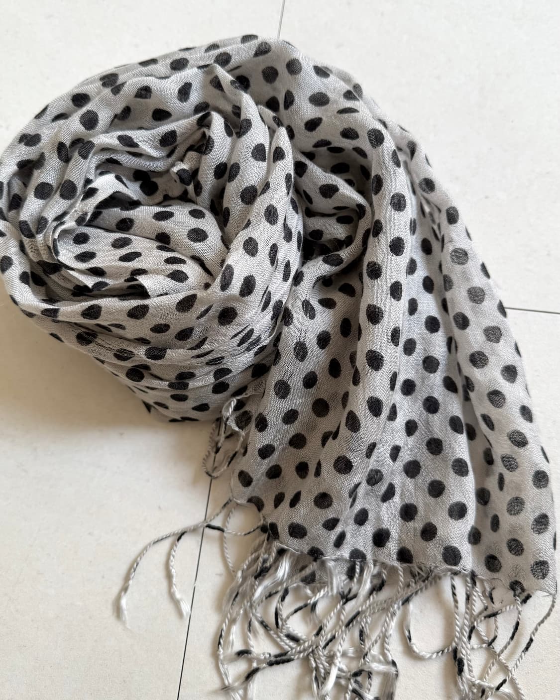 빈티지 도트 머플러 상품이미지2