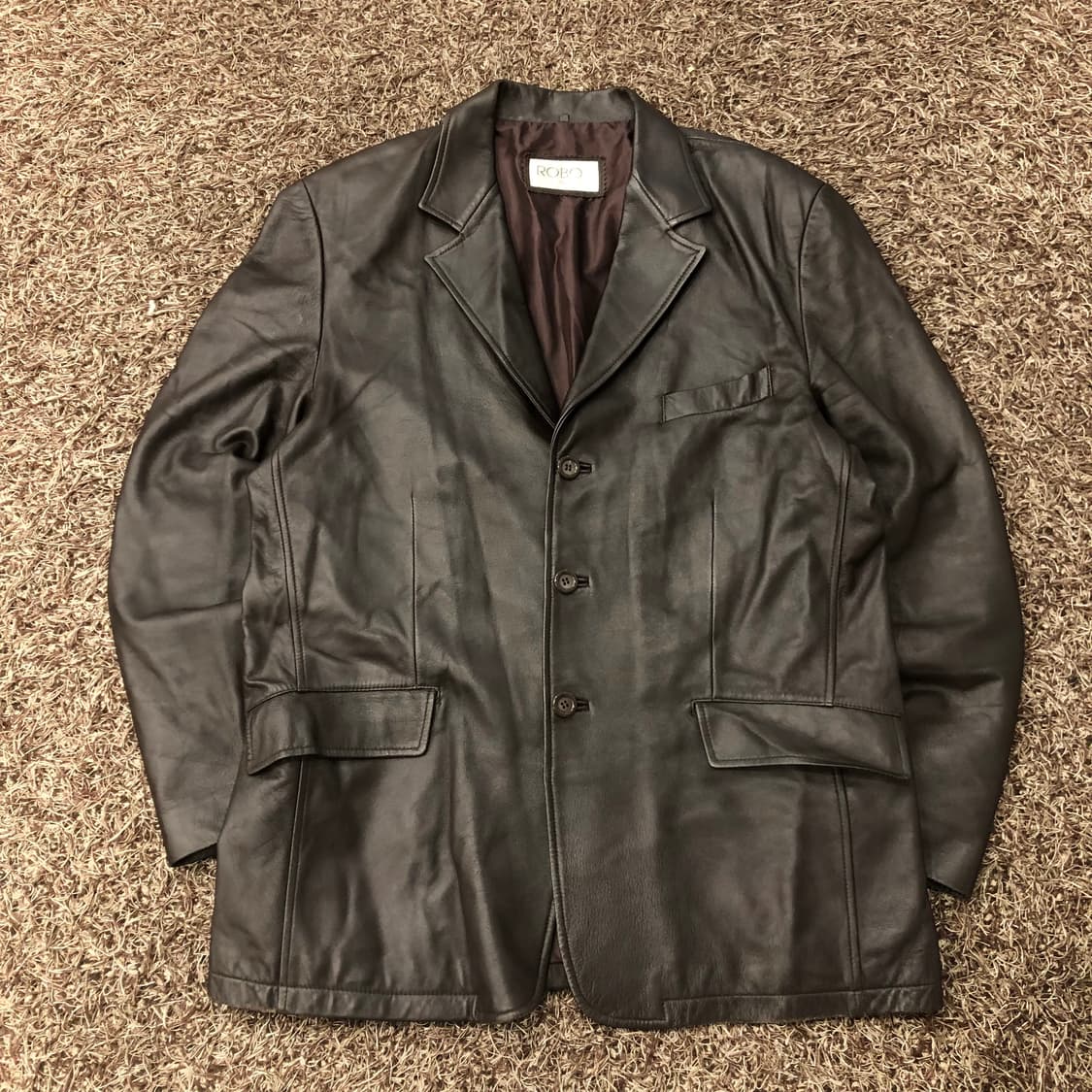 ROBO 빈티지 양가죽 블레이저 레더 가죽 자켓 상품이미지1