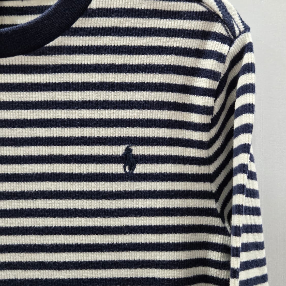 폴로랄프로렌 키즈 스트라이프 와플 롱슬리브 7  상품이미지2