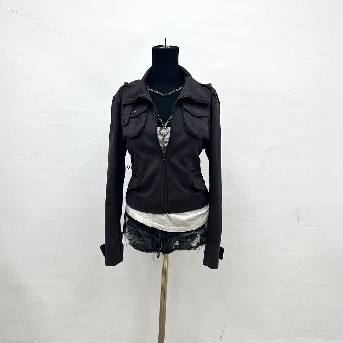 Chacoal stud pocket jacket  상품이미지1