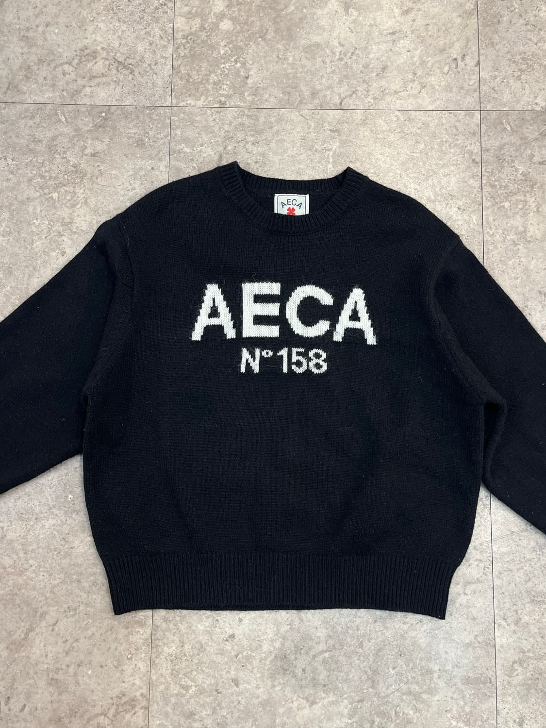 AECA 니트 블랙 S #csz2379  상품이미지5