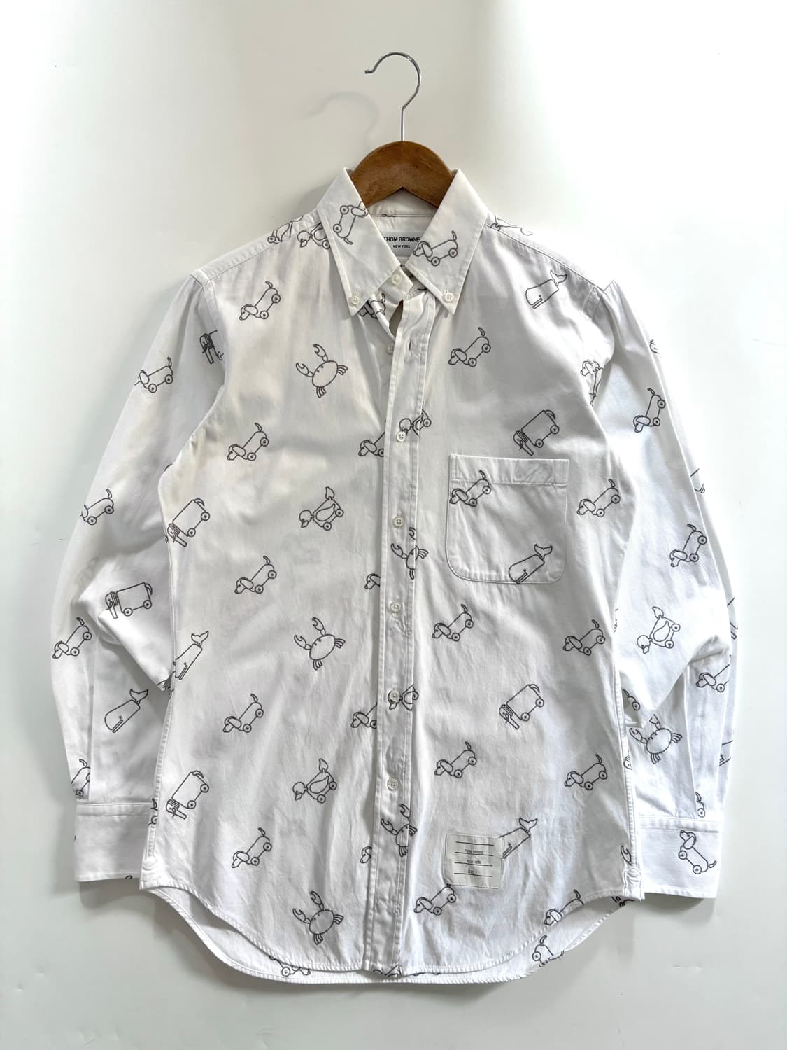 Thom Browne 톰브라운 애니멀 옥스포드 화이트 셔츠 상품이미지2