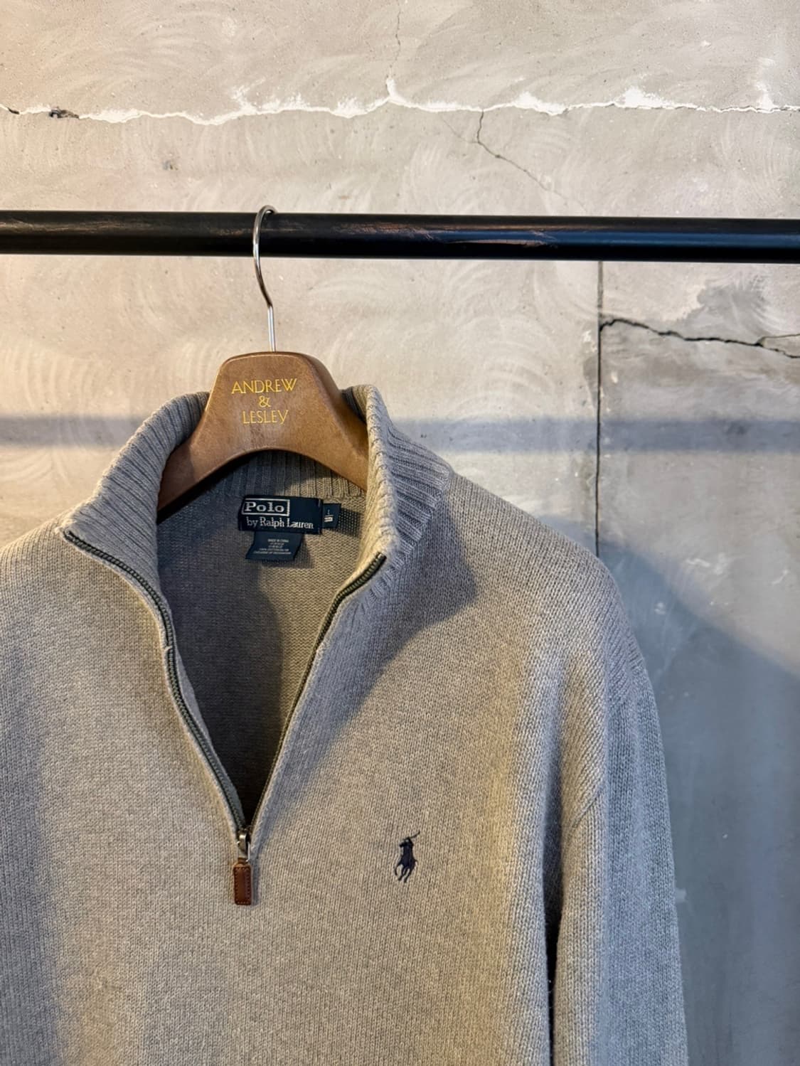 폴로 랄프로렌 짚업 니트 100 상품이미지2