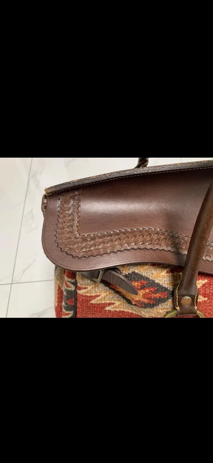새제품 RRL Handwoven Pecos Leather더플백 가방 상품이미지4
