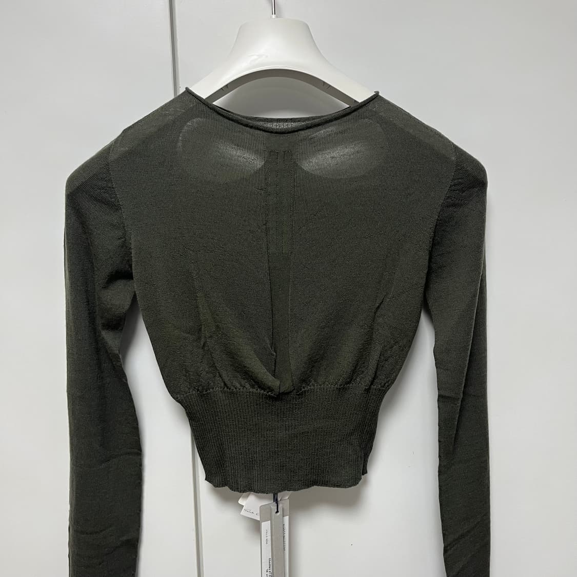 [S]릭오웬스 25fw 컷 아웃 롱 슬리브리스 니트 상품이미지2