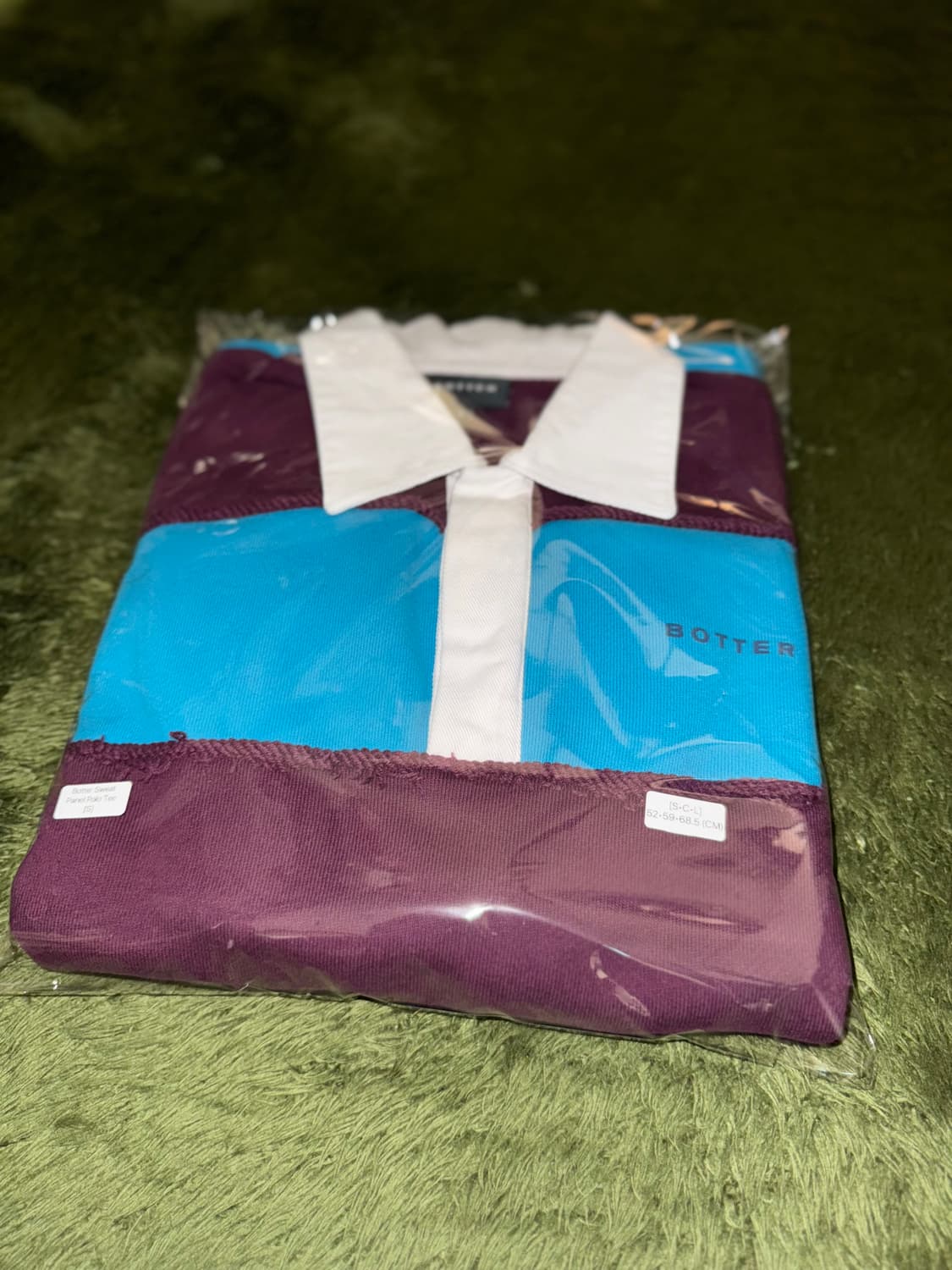 [S] BOTTER 보터 루즈 핏 스트라이프 패널 스웻 폴로 티셔츠 상품이미지10