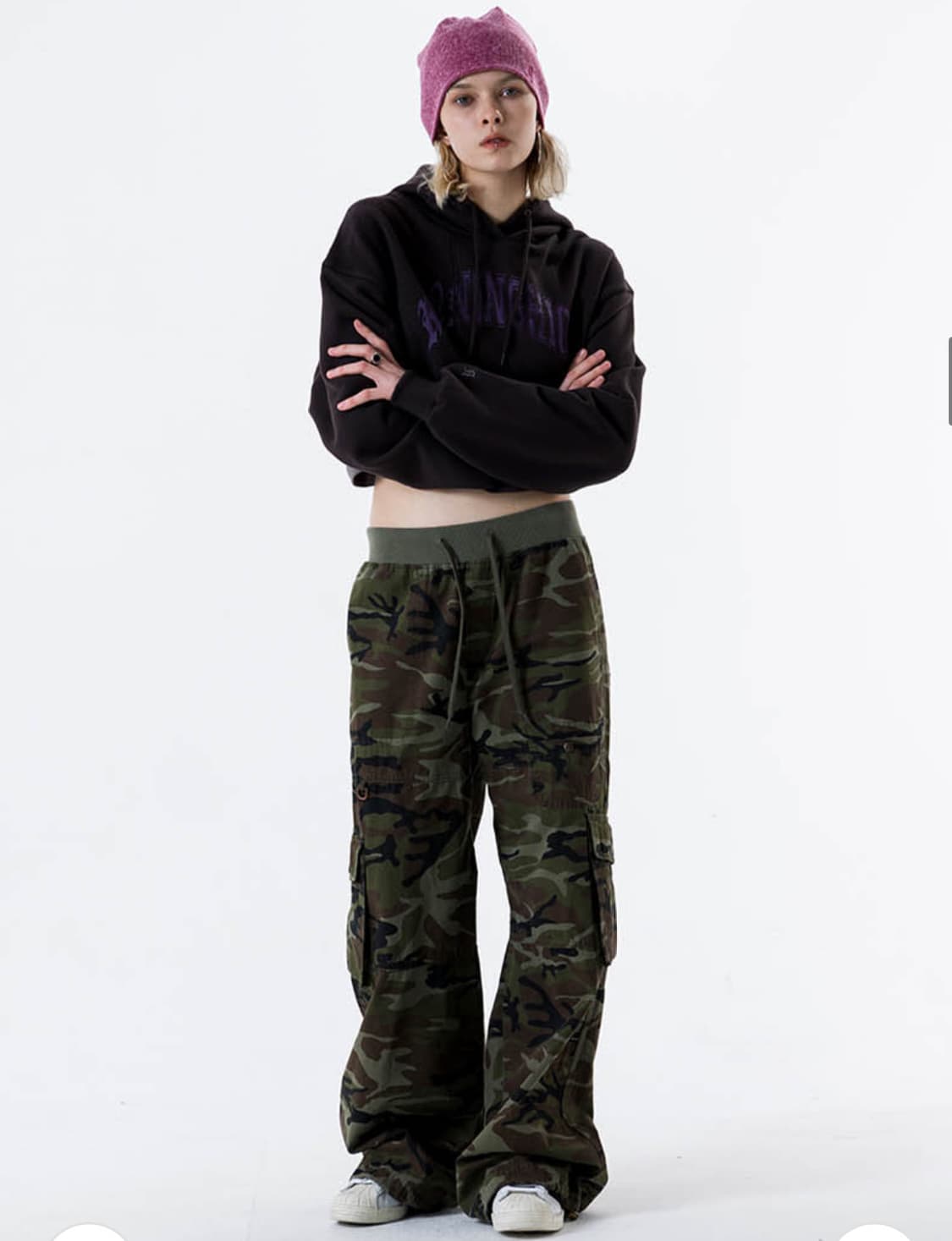 러닝하이 립스탑 밴딩 카고 팬츠 (카모) 상품이미지1