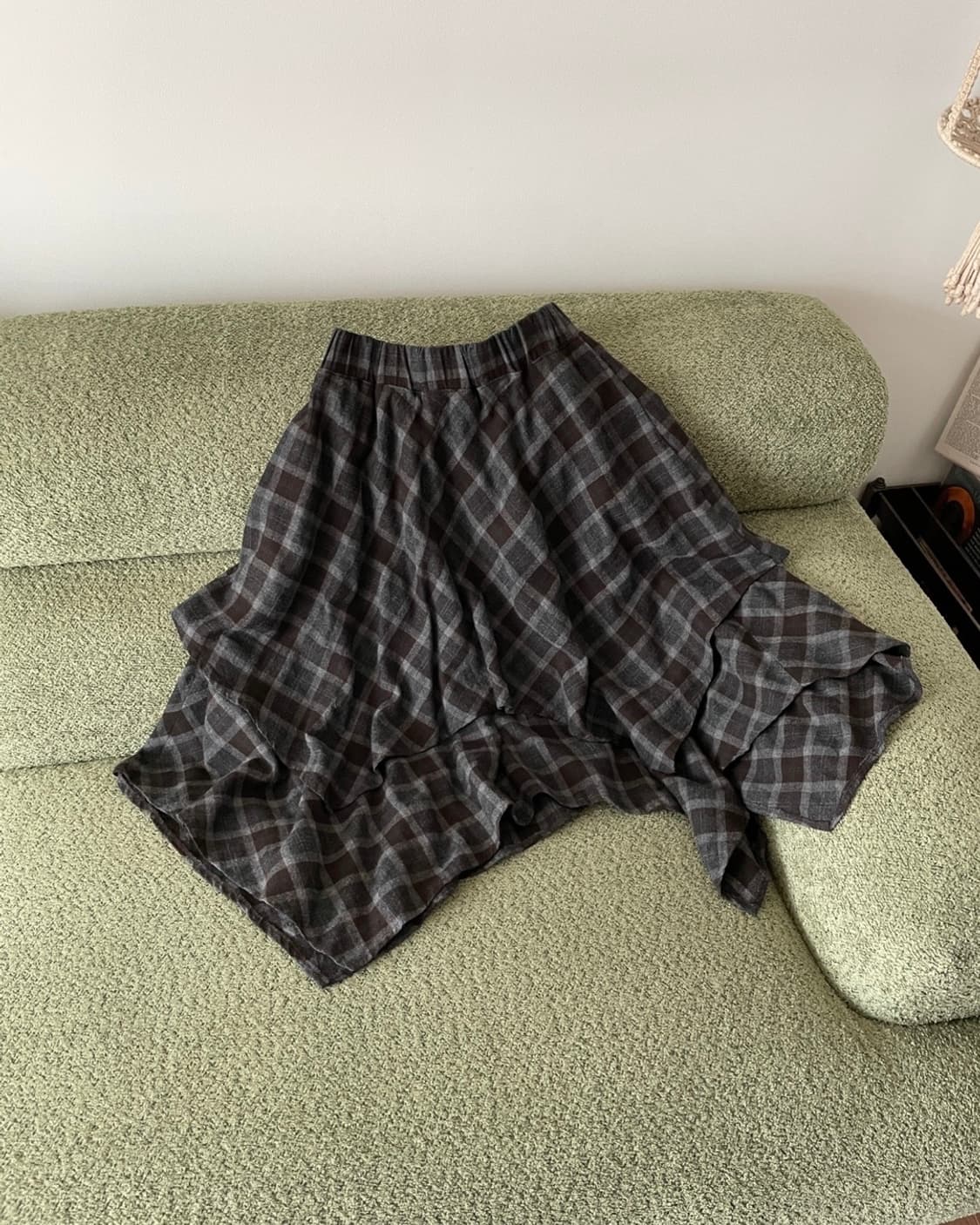 check layered skirt 상품이미지6