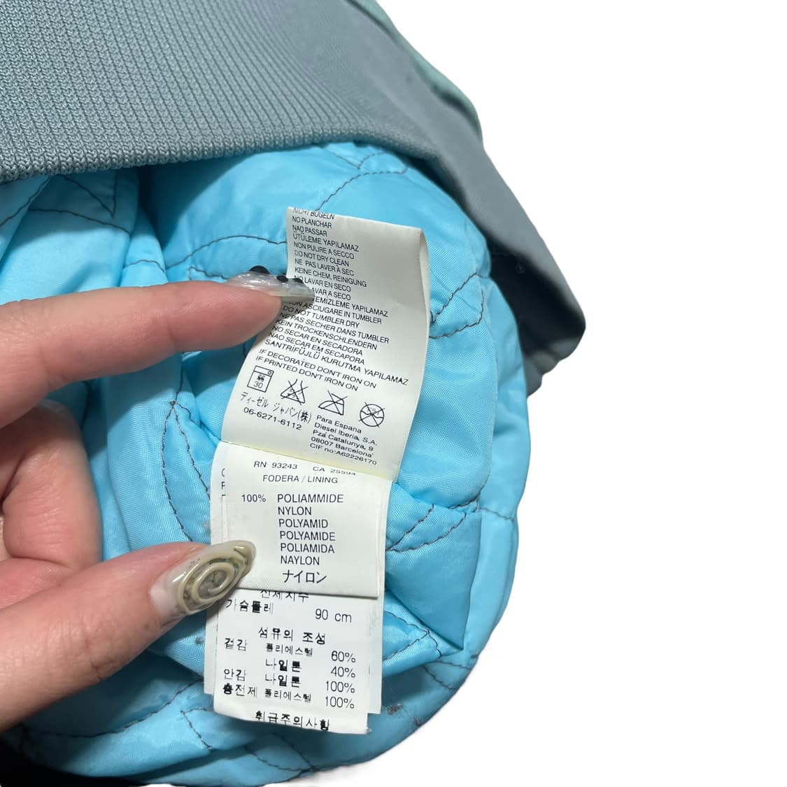 디젤 빈티지 그린 봄버 자켓 항공 점퍼 상품이미지6