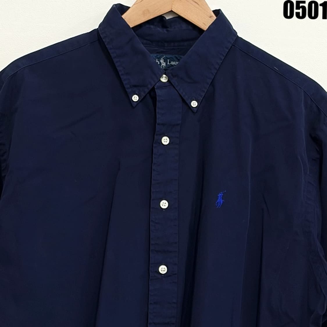 폴로 랄프로렌 BLAKE 네이비 반팔 셔츠 XL 0501 상품이미지3