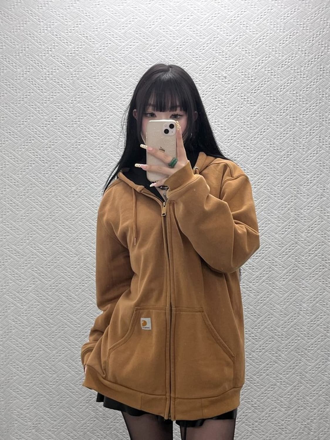 칼하트 레인디펜더 써멀 캐주얼 빈티지 후드집업 M C09739 상품이미지2