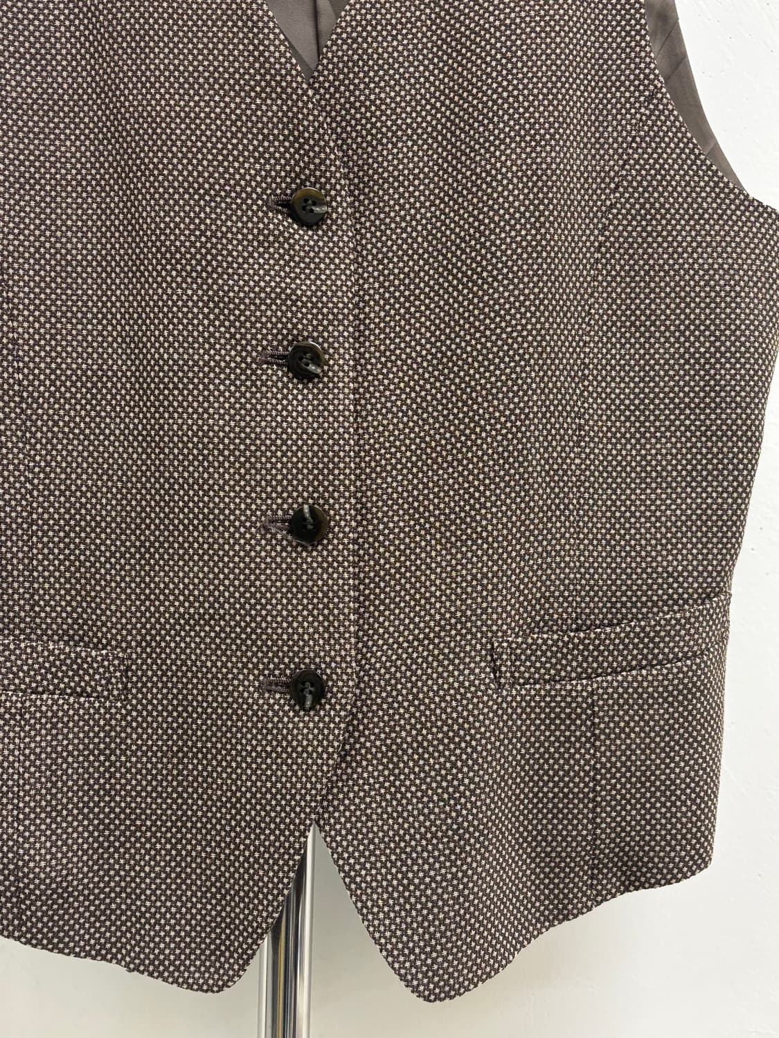 빈티지 브라운 베스트 조끼 상품이미지7