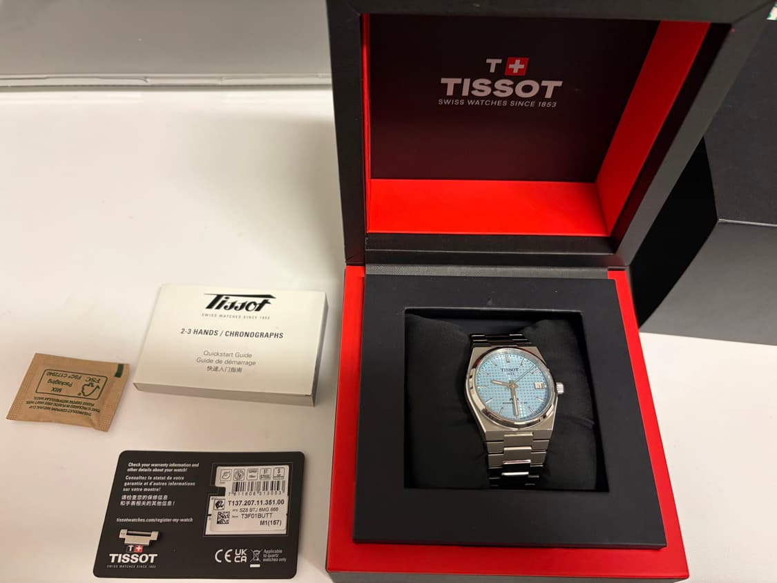 티쏘 prx35 파워매틱80 아이스블루 상품이미지1