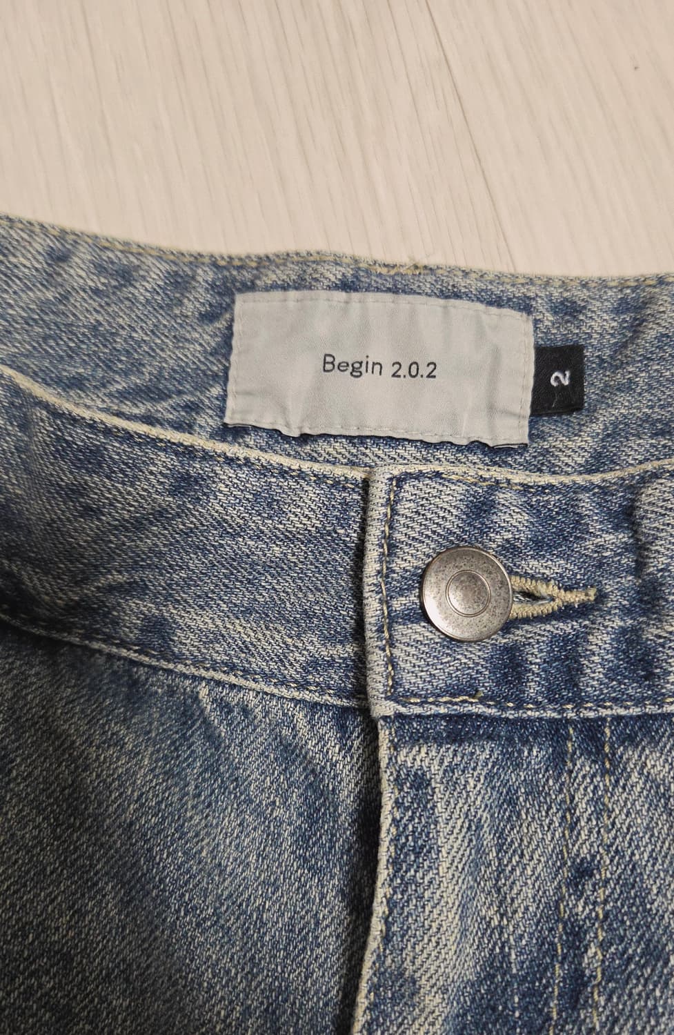 비긴202 원턱 와이드 카펜터 데님 팬츠 상품이미지3