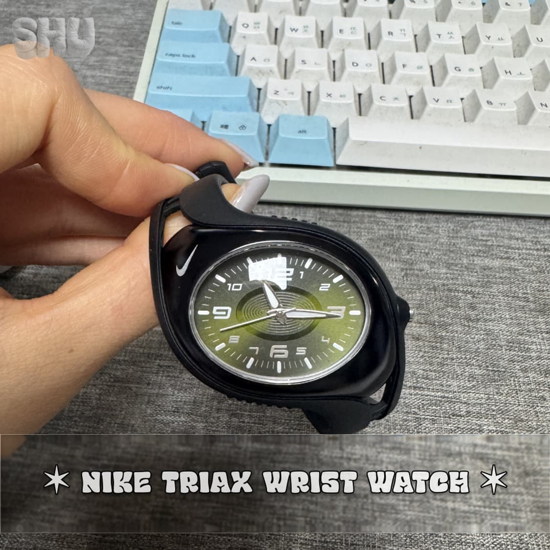 나이키 NIKE 트라이엑스 남녀공용 우레탄 손목시계 블랙 상품이미지3